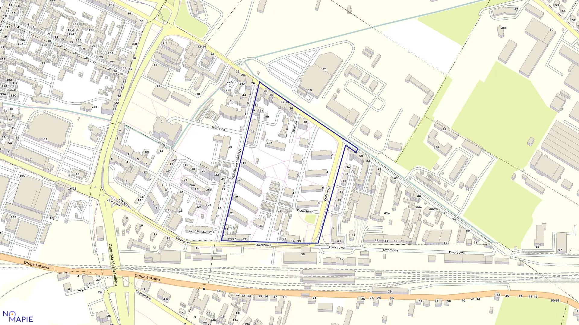 Mapa obrębu 060 w mieście Grudziądz