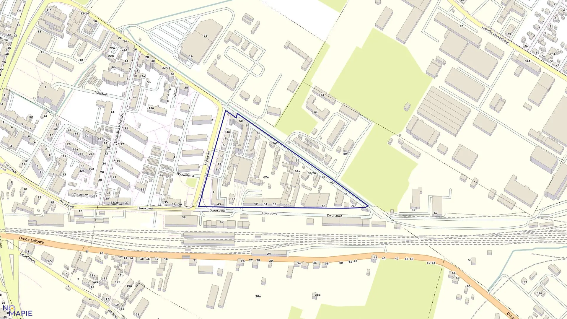 Mapa obrębu 061 w mieście Grudziądz