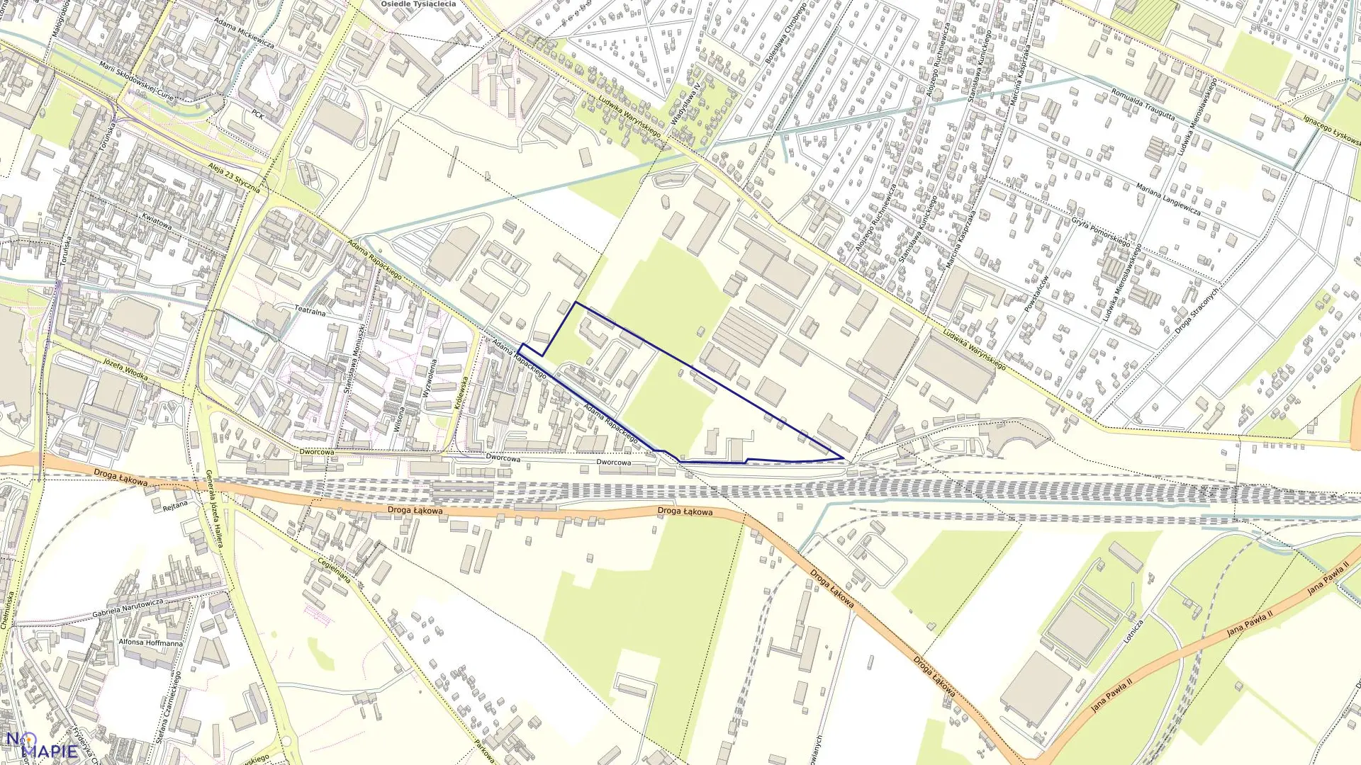 Mapa obrębu 062 w mieście Grudziądz