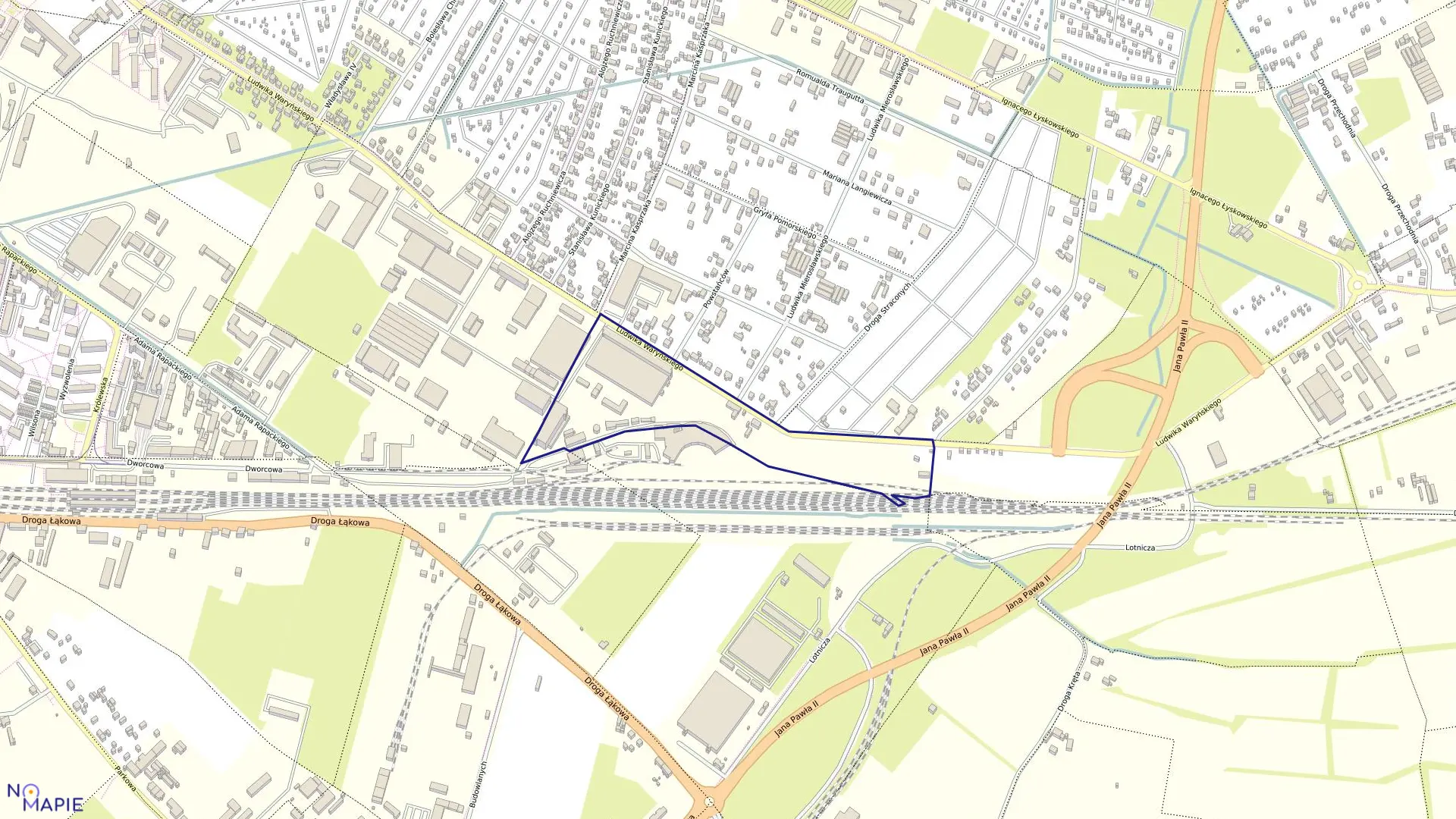 Mapa obrębu 067 w mieście Grudziądz