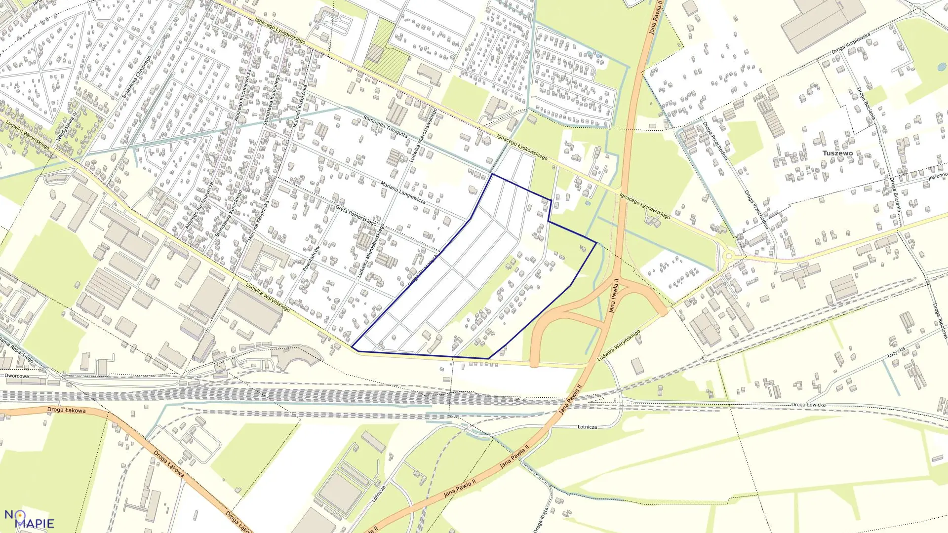 Mapa obrębu 068 w mieście Grudziądz