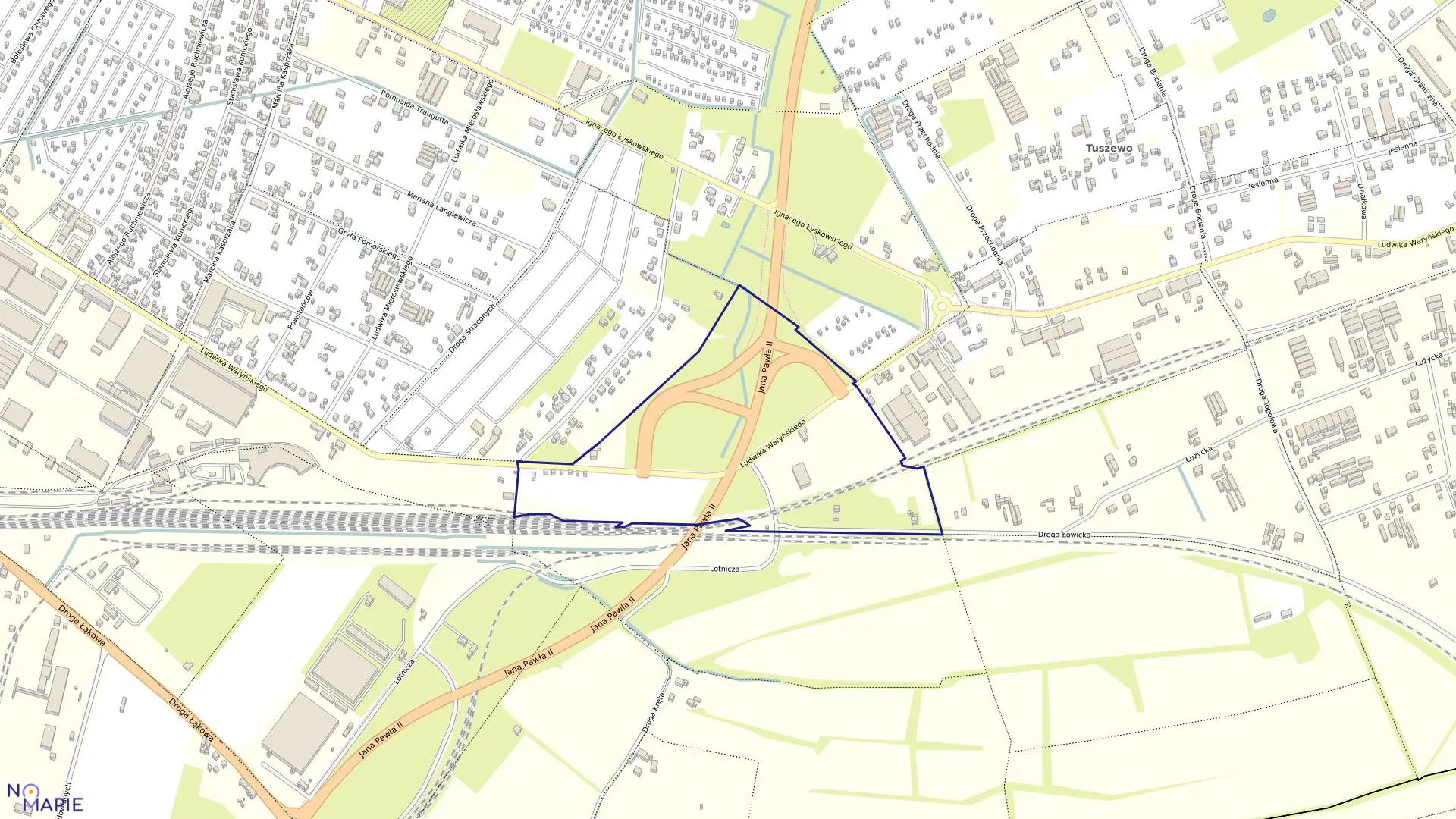 Mapa obrębu 069 w mieście Grudziądz