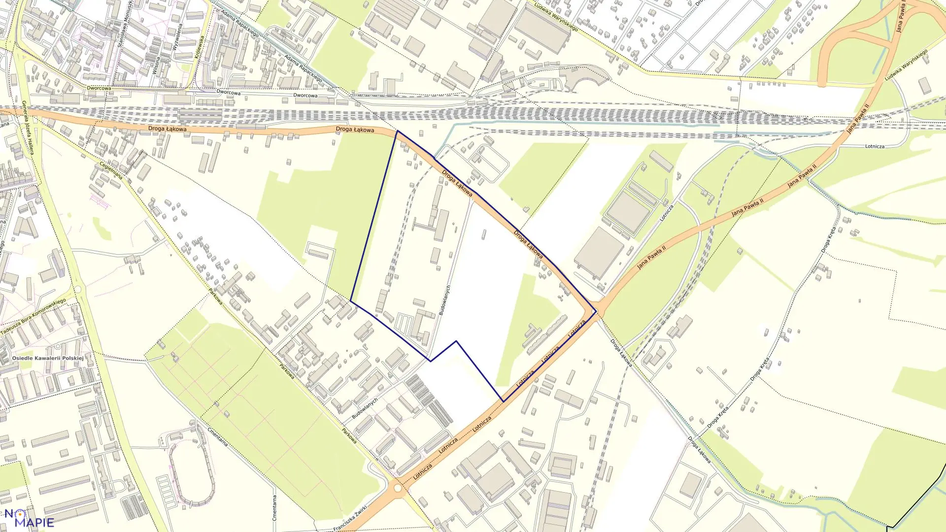 Mapa obrębu 085 w mieście Grudziądz