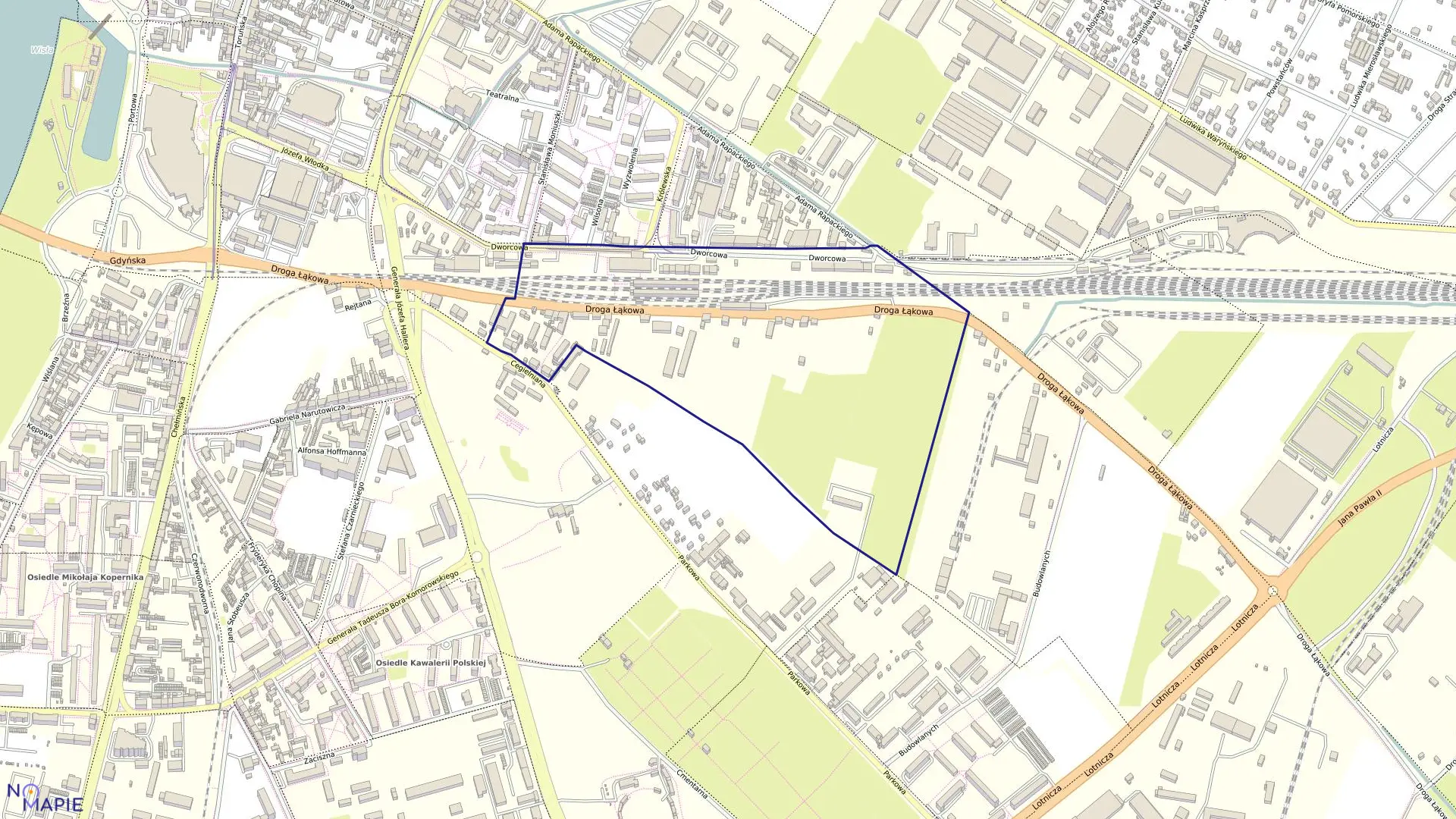 Mapa obrębu 091 w mieście Grudziądz