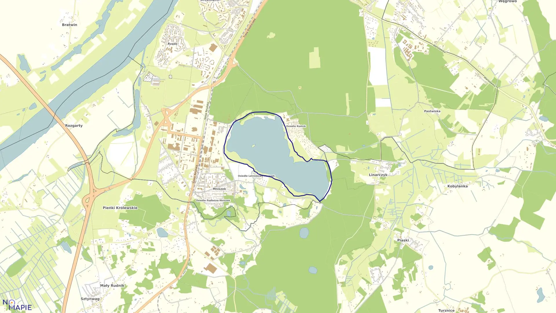 Mapa obrębu 142 w mieście Grudziądz